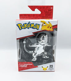 Charmander Pokémon 25th Anniversary Silver figure and box