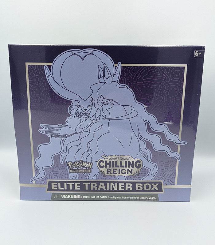 Pokemon Chilling Reign Elite Trainer Box top Shadow Rider Calyrex