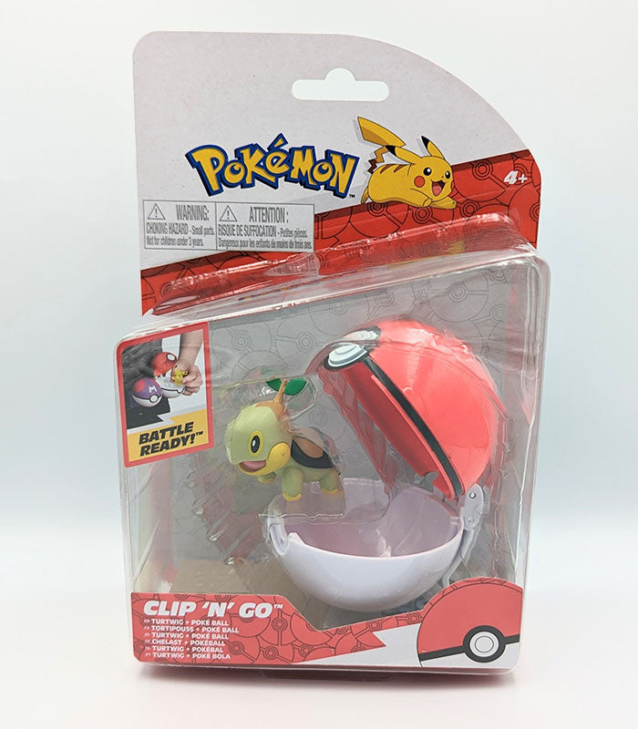 Pokemon Clip n Carry Pokeball Pikachu & Repeat Ball Figure Set