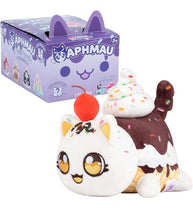 Load image into Gallery viewer, Aphmau Ice Cream Litter 8 MeeMeows Mystery 6 Inch Plush featuring ice cream-themed cat design with packaging.
