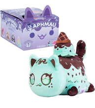 Load image into Gallery viewer, Aphmau Ice Cream Litter 8 MeeMeows Mystery 6 Inch Plush in blind box with mint chip kitty design.
