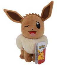 Load image into Gallery viewer, Eevee Winking 8&quot; Plush Pokemon
