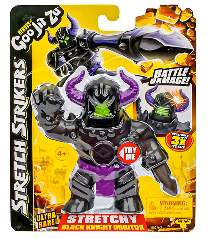 Heroes of Goo Jit Zu Stretch Strikers - Ultra Rare Black Knight Orbitox