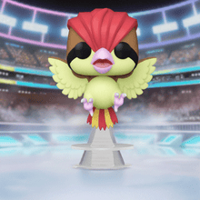 Load image into Gallery viewer, Pidgeotto Pokemon POP! Vinyl Figure in colorful stadium setting.
