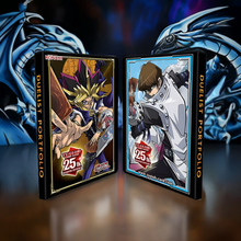 Load image into Gallery viewer, Yu-Gi-Oh! 25th Anniversary Yugi &amp; Kaiba Duelist Portfolio with iconic artwork.
