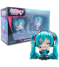 Load image into Gallery viewer, Hatsune Miku Collectible Twin Figure Pack featuring vibrant twin-tailed figures in playful poses.
