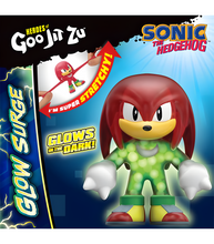 Load image into Gallery viewer, Heroes of Goo Jit Zu Sonic Glow Surge - Knuckles toy with glow-in-the-dark feature.
