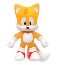 Load image into Gallery viewer, Goo Jit Zu Sonic Glow Surge - Tails figure, glow-in-the-dark, stretchable, durable toy.
