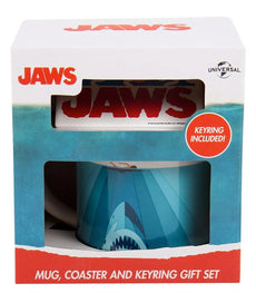 Jaws Mug, Coaster and Keyring Gift Set