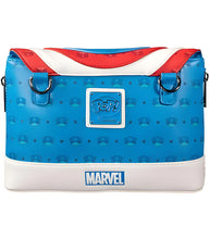 Load image into Gallery viewer, Loungefly Marvel Captain America Crossbody Bag back of bag
