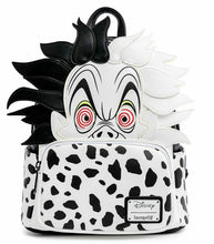 Load image into Gallery viewer, Loungefly Disney Villains Cruella De Vil Spots Cosplay Mini Backpack
