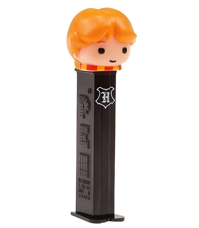 PEZ Harry Potter Ron Dispenser with x2 candy refills featuring Ron Weasley design.