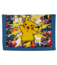 Load image into Gallery viewer, Pokemon Tri-fold Pikachu Lightning Strike Wallet
