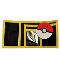 Load image into Gallery viewer, Pokemon Tri-fold Pikachu Wallet inside open
