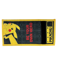 Load image into Gallery viewer, Pokemon Tri-fold Pikachu Wallet outside open
