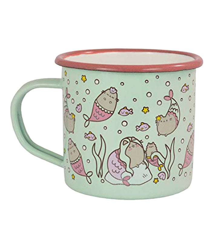 Pusheen Mermaid Enamel Mug