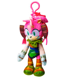Sonic Prime Clip On Plush Keyring - Amy Rose