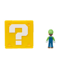Load image into Gallery viewer, Luigi Mini Figure with Question Block
