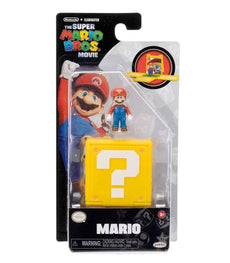 Super Mario Bros. Movie 3cm Mario Mini Figure with Question Block