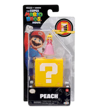 Load image into Gallery viewer, Super Mario Bros. Movie 3cm Peach Mini Figure with Question Block
