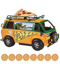 Load image into Gallery viewer, Teenage Mutant Ninja Turtles Movie Pizzafire Van with 8 pizzas
