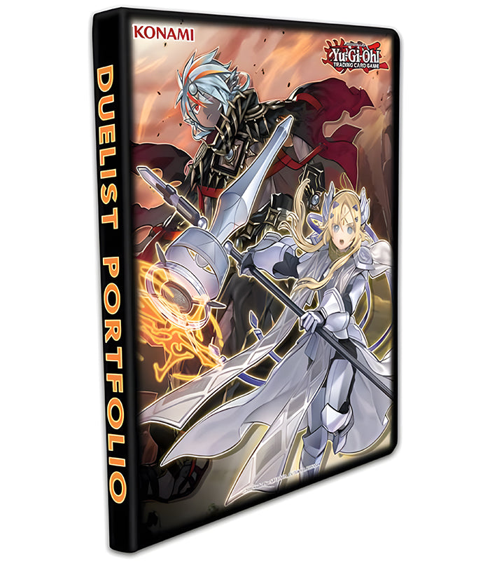 Yu-Gi-Oh! Albaz Ecclesia Tri-Brigade 9-pocket duelist portfolio with artwork, holds 180 cards.