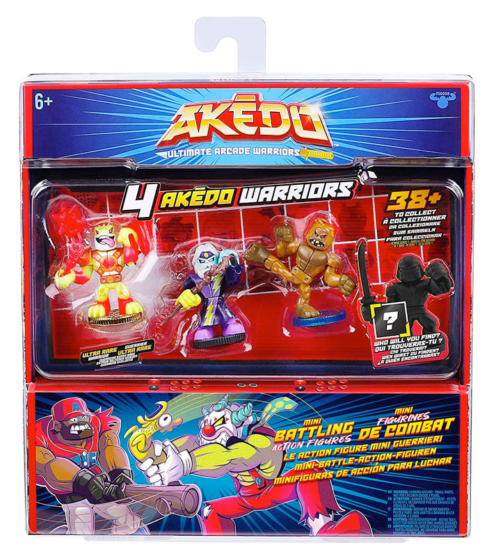 Akedo Ultimate Arcade Warrior Collectors Pack - Flyswat, Badfoot & Thunderwind