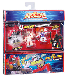 Akedo Ultimate Arcade Warrior Collectors Pack - Burnout, Big Stinky & Ultravolt