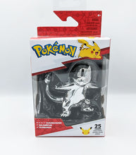 Load image into Gallery viewer, Charmander Pokémon 25th Anniversary Silver figure and box
