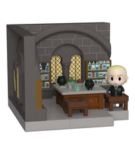 Load image into Gallery viewer, Funko POP! Mini Moments Potions Class Draco Malfoy figurine and classroom set.
