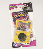 Load image into Gallery viewer, Pokémon TCG Sword &amp; Shield Fusion Strike Blister Pack - Blitzle bacl of pack
