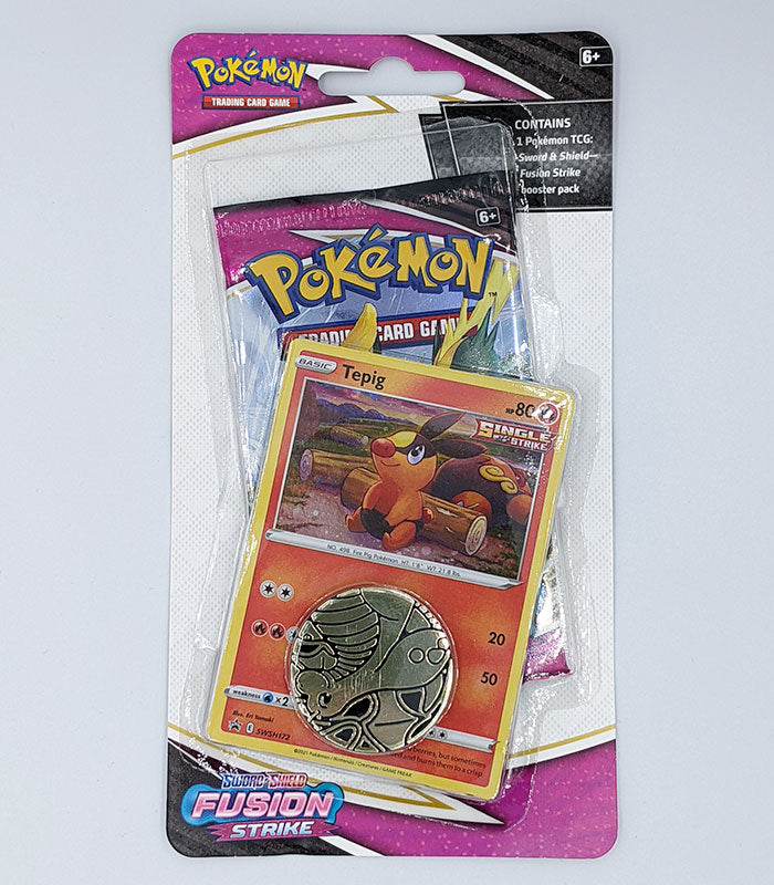 Pokémon TCG Sword & Shield Fusion Strike Blister Pack - Tepig