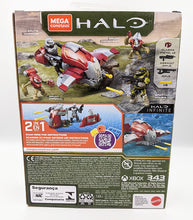 Load image into Gallery viewer, Halo Infinite Mega Construx Hijacked Ghost back of box
