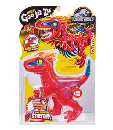 Goo Jit Zu Jurassic World Pyroraptor toy packaging.