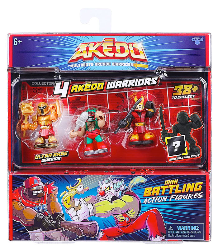 Akedo Ultimate Arcade Warrior Collectors Pack - Battlemax, Loco Grande & Mizuchi