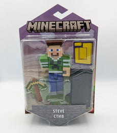 Minecraft Portal Action Figure - Steve Creeper Top