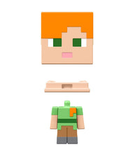 Load image into Gallery viewer, Minecraft Mob Heads Minis - Alex in parts
