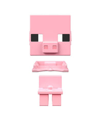 Load image into Gallery viewer, Minecraft Mob Heads Minis - Pig in parts

