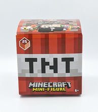 Load image into Gallery viewer, Minecraft Mini-Figure TNT Series 25 Blind Box packaging, featuring mystery character graphics and series branding.
