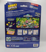 Load image into Gallery viewer, Nanobytes 10 Pack - Black Camera Set packaging showcasing ByteWorld app and digital collectibles.
