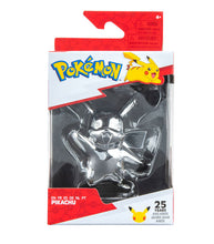 Load image into Gallery viewer, Pikachu Pokémon 25th Anniversary Silver 4 Inch Vinyl Figure
