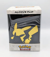 Load image into Gallery viewer, Ultra Pro Alcove Flip Box Pokemon Elite Series Pikachu in window display box
