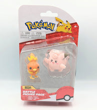 Load image into Gallery viewer, Pokemon Battle Figure - Torchic and Clefairy
