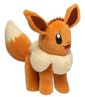 Load image into Gallery viewer, Eevee 12&quot; Plush Pokemon side angle with packaging
