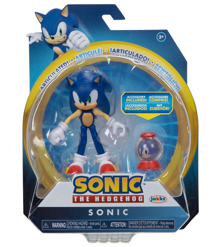 Sonic The Hedgehog Sonic Figure, Plus 1-Up Item Box