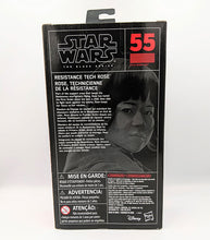 Load image into Gallery viewer, Star Wars The Black Series - Resistance Tech Rose back of pack
