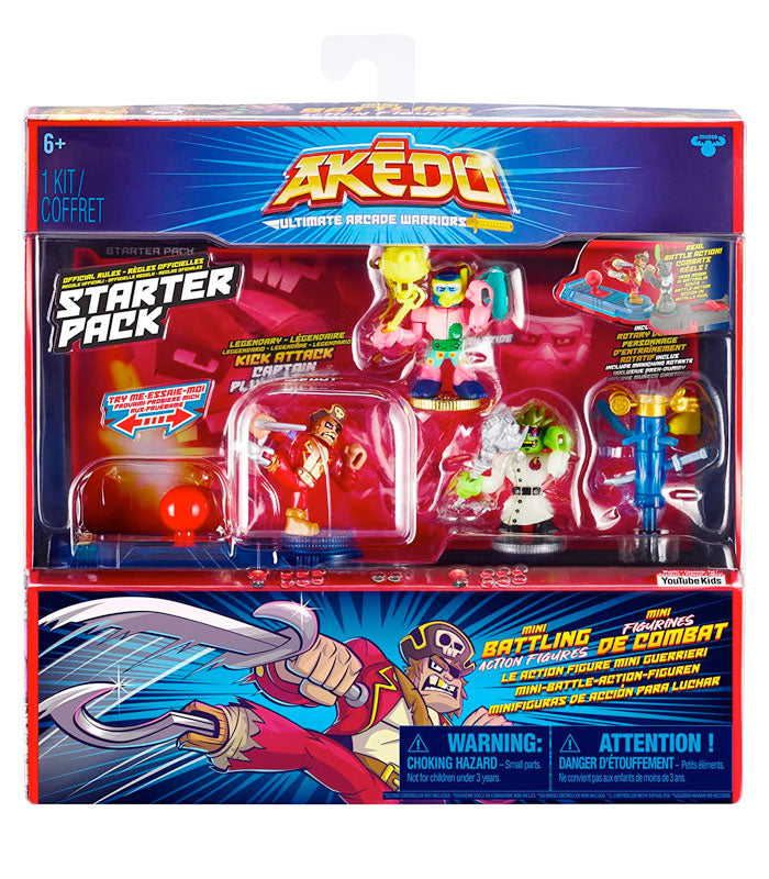 Akedo Ultimate Arcade Warriors Starter Pack - Legendary Kick Attack