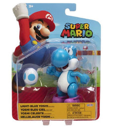 Super Mario Blue Yoshi 4 Inch Figure