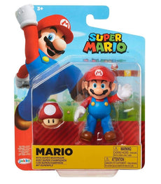 Super Mario Plus Super Mushroom 4 Inch Figure