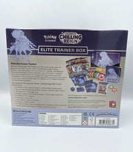 Load image into Gallery viewer, Pokémon TCG Sword And Shield Chilling Reign Elite Trainer Box - Shadow Rider Calyrex back of box
